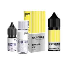 Жидкость Octobar Classic Salt Banana Ice 30 мл 50 мг Банан Лед Самозамес Жидкость Octobar Classic Salt Banana Ice 30 мл 50 мг Банан Лед Самозамес