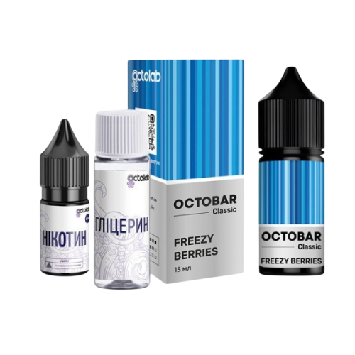Жидкость Octobar Classic Salt Freezу Berries 30 мл 50 мг Черника, Ежевика, Лед Самозамес