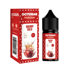 Жидкость Octobar Fresh & Sour Hard Salt Cherry Cola 30 мл 65 мг Вишня Кола Самозамес Жидкость Octobar Fresh & Sour Hard Salt Cherry Cola 30 мл 65 мг Вишня Кола Самозамес