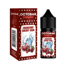 Жидкость Octobar Fresh & Sour Salt Cranberry Cherry Soda 30 мл 50 мг Клюква Вишня Содовая Самозамес