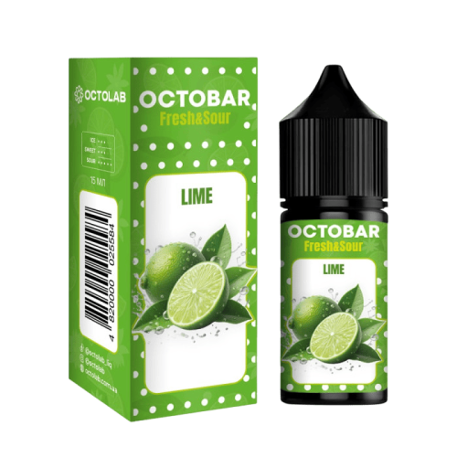 Жидкость Octobar Fresh & Sour Salt Lime 30 мл 50 мг Лайм Самозамес