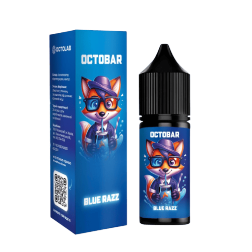Жидкость Octobar NFT Salt Blue Razz 15 мл 50 мг Cиняя Малина и Газировка Самозамес