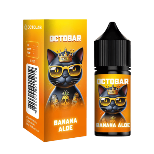 Жидкость Octobar NFT Salt Banana Aloe 30 мл 50 мг Банан Алоэ Самозамес