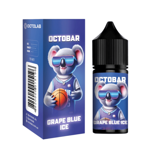 Жидкость Octobar NFT Salt Grape Blue Ice 30 мл 50 мг Виноград Черника Лед Самозамес