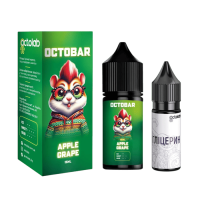 Жидкость Octobar NFT Hard Salt Apple Grape 30 мл 65 мг Яблоко Виноград Самозамес
