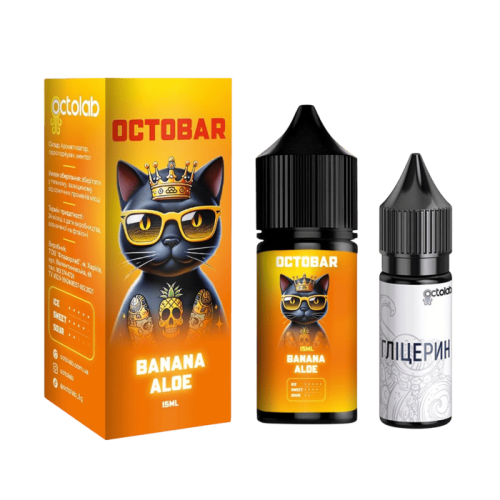 Жидкость Octobar NFT Hard Salt Banana Aloe 30 мл 65 мг Банан Алоэ Самозамес