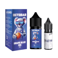 Рідина Octobar NFT Hard Salt Grape Blue Ice 30 мл 65 мг Мікс Виноград Чорниця Лід Самозаміс
