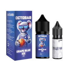 Жидкость Octobar NFT Hard Salt Grape Blue Ice 30 мл 65 мг Виноград Черника Лед Самозамес