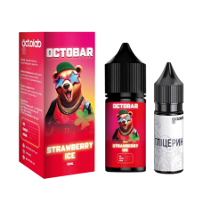 Жидкость Octobar NFT Hard Salt Strawberry Ice 30 мл 65 мг Клубника Лед Самозамес