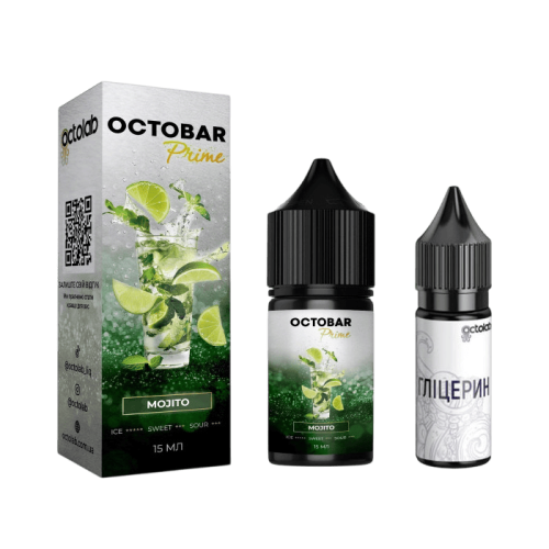 Жидкость Octobar Prime Hard Salt Mojito 30 мл 65 мг Мохито Самозамес