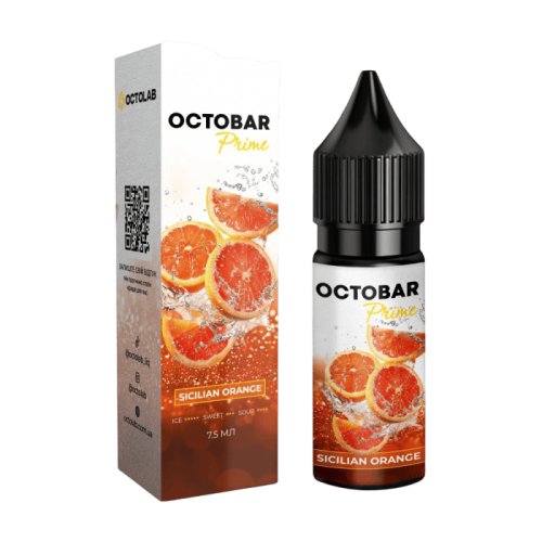Жидкость Octobar Prime Salt Sicilian Orange 15 мл 50 мг Сицилийский Апельсин Самозамес