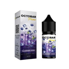 Жидкость Octobar Prime Salt Blueberry Soda 30 мл 50 мг Черника Содовая Самозамес