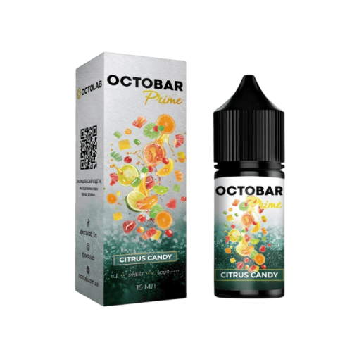 Жидкость Octobar Prime Salt Citrus Candy 30 мл 50 мг Цитрусовые Конфеты Самозамес