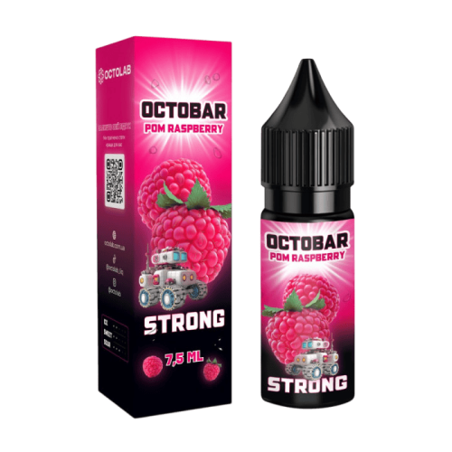 Жидкость Octobar Strong Salt Pom Raspberry 15 мл 50 мг Малина Гранат Самозамес
