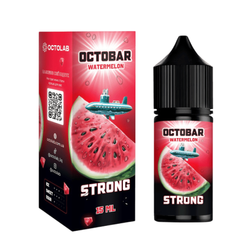 Жидкость Octobar Strong Salt Watermelon 30 мл 50 мг Арбуз Лед Самозамес