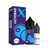 Жидкость Octobar X Hard Salt Blueberry Menthol 30 мл 65 мг Черника Ментол Самозамес