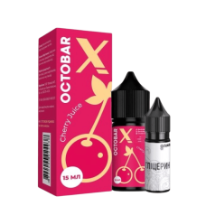 Жидкость Octobar X Hard Salt Cherry Juice 30 мл 65 мг Вишневый сок Самозамес Жидкость Octobar X Hard Salt Cherry Juice 30 мл 65 мг Вишневый сок Самозамес