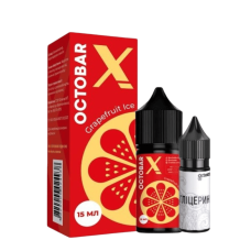 Жидкость Octobar X Hard Salt Grapefruit Ice 30 мл 65 мг Грейпфрут Лед Самозамес Жидкость Octobar X Hard Salt Grapefruit Ice 30 мл 65 мг Грейпфрут Лед Самозамес