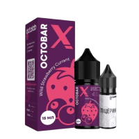Жидкость Octobar X Hard Salt Wild Strawberry Currant 30 мл 65 мг Дикая Земляника Смородина Самозамес
