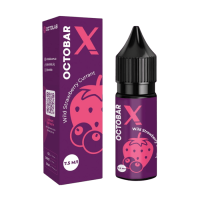 Рідина Octobar X Salt Wild Strawberry Currant 15 мл 50 мг Дика Суниця Смородина Самозаміс