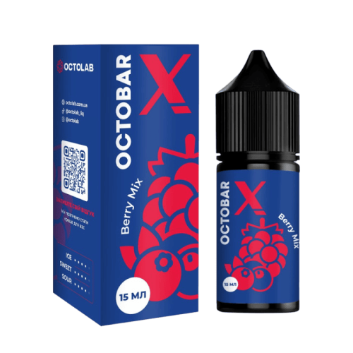 Жидкость Octobar X Salt Berry Mix 30 мл 50 мг Ягодный Микс Самозамес