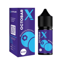 Жидкость Octobar X Salt Blueberry Menthol 30 мл 50 мг Черника Ментол Самозамес