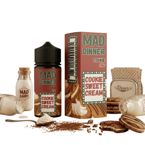 Рідина Mad Dinner Cookie 0 мг 100 мл Cолодке Печиво