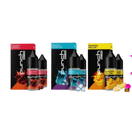 Жидкость Punch Salt Fruit rush 15 мл 50 мг Киви Лимон Персик Самозамес