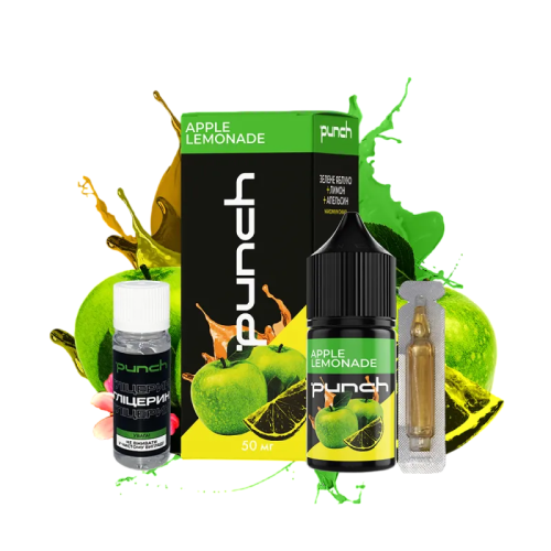 Рідина Punch Salt Apple Lemonade 30 мл 50 мг Яблучний Лимонад Самозаміс