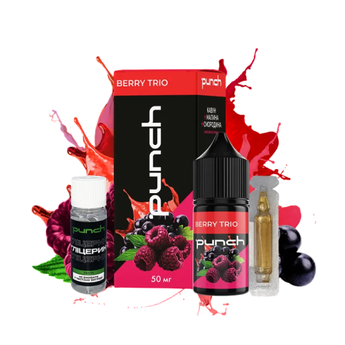 Рідина Punch Salt Berry Trio 30 мл 50 мг Berry Trio Самозаміс
