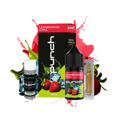 Рідина Punch Salt Lemongrass Chill 30 мл 50 мг Лемонграс Лід Самозаміс Рідина Punch Salt Lemongrass Chill 30 мл 50 мг Лемонграс Лід Самозаміс