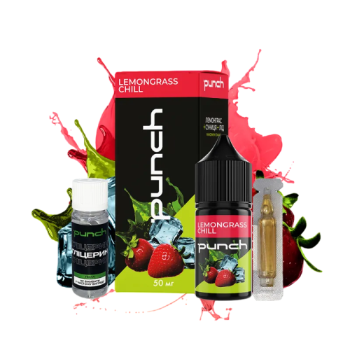 Рідина Punch Salt Lemongrass Chill 30 мл 50 мг Лемонграс Лід Самозаміс