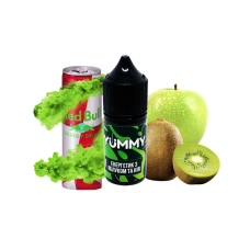 Рідина YUMMY Salt Energy Drink with Apple and Kiwi 30 мл 50 мг Енергетик з Яблуком та Ківі