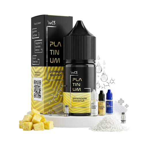 Набор для самозамеса Wes Salt Platinum (30 мл) Набор для самозамеса Wes Salt Platinum (30 мл)